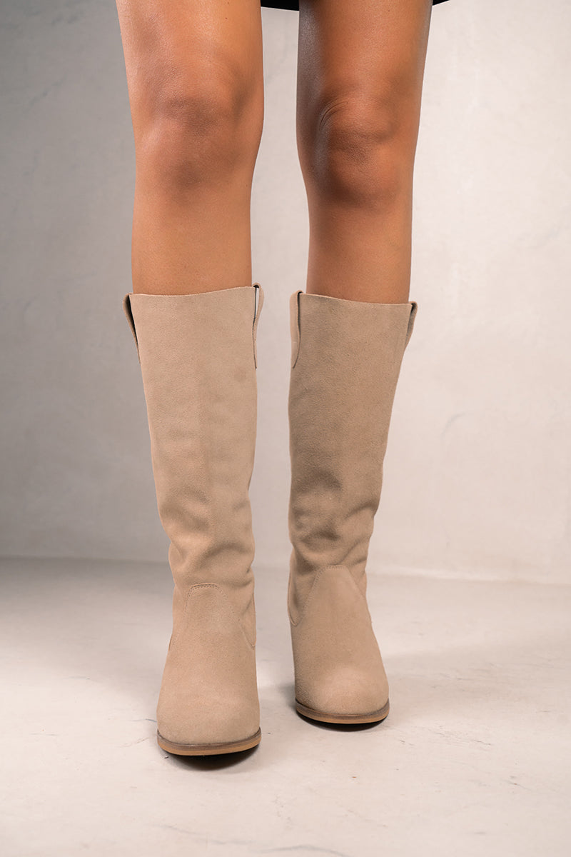 Bottes Valentina - Serraje Beige