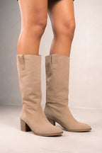 Bottes Valentina - Serraje Beige