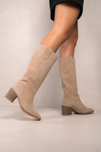 Bottes Valentina - Serraje Beige