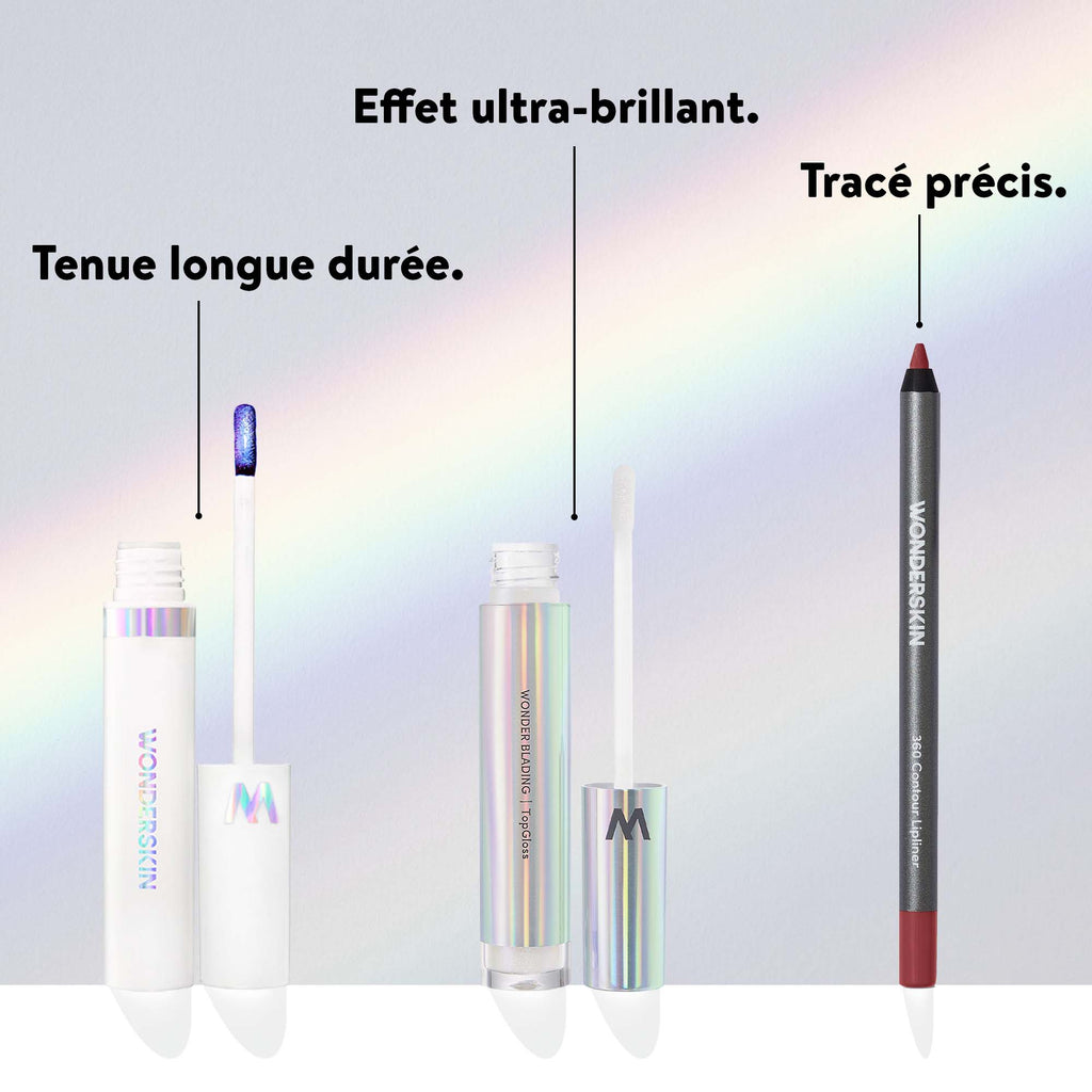 Trio Maquillage Lèvres Longue Tenue & Définition - Wonderskin