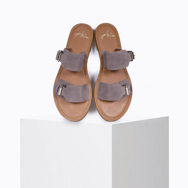 Sandales Byron Daim Taupe