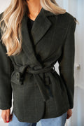 Veste Blazer En Laine Olivia - Vert Sapin