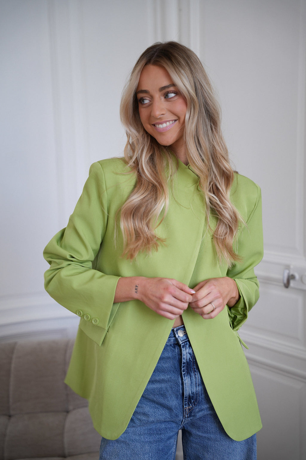 Blazer Asymétrique Manon - Vert