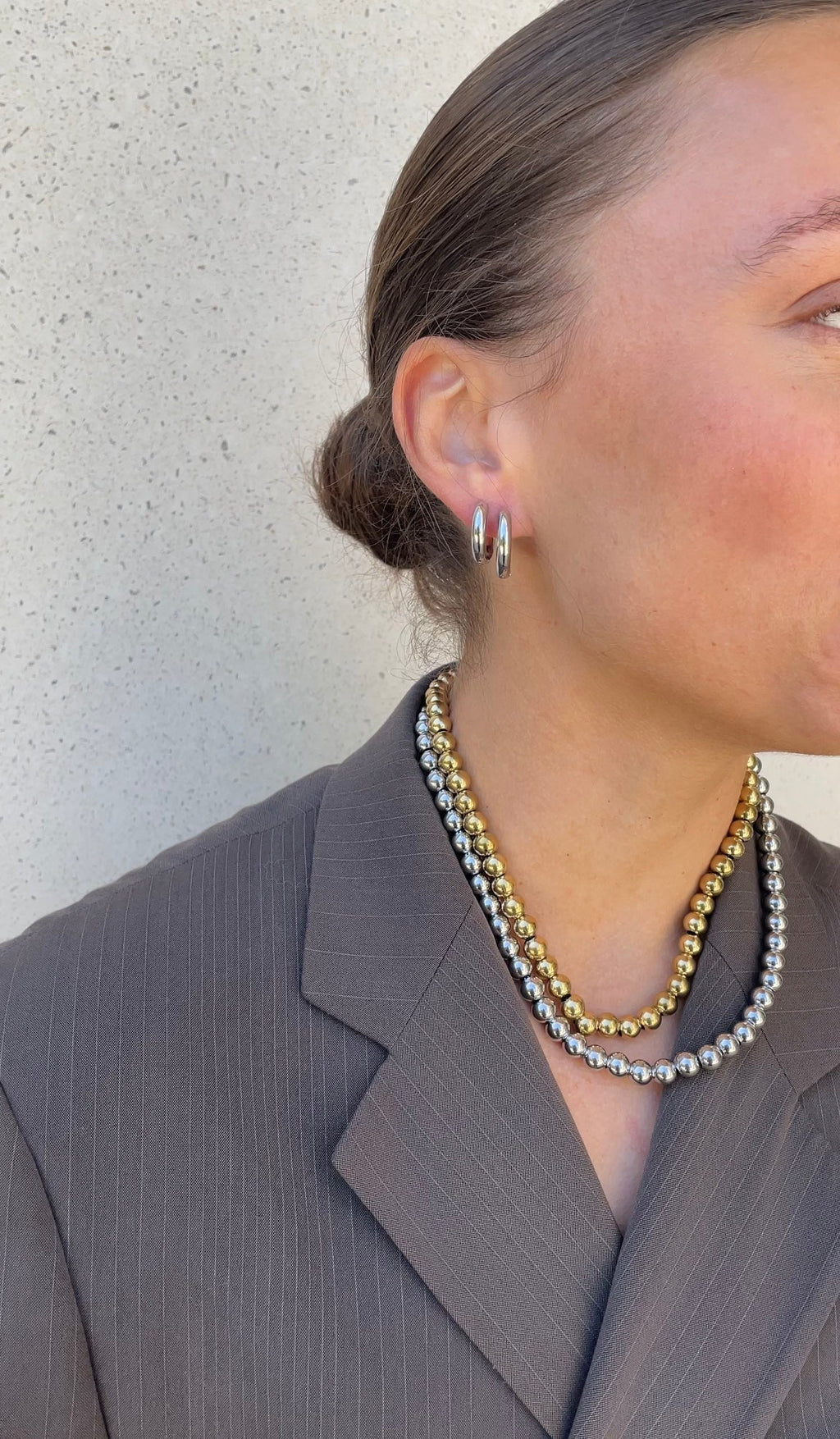Collier Metal Pearl