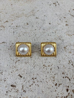 Boucles D'Oreilles Squared Pearl