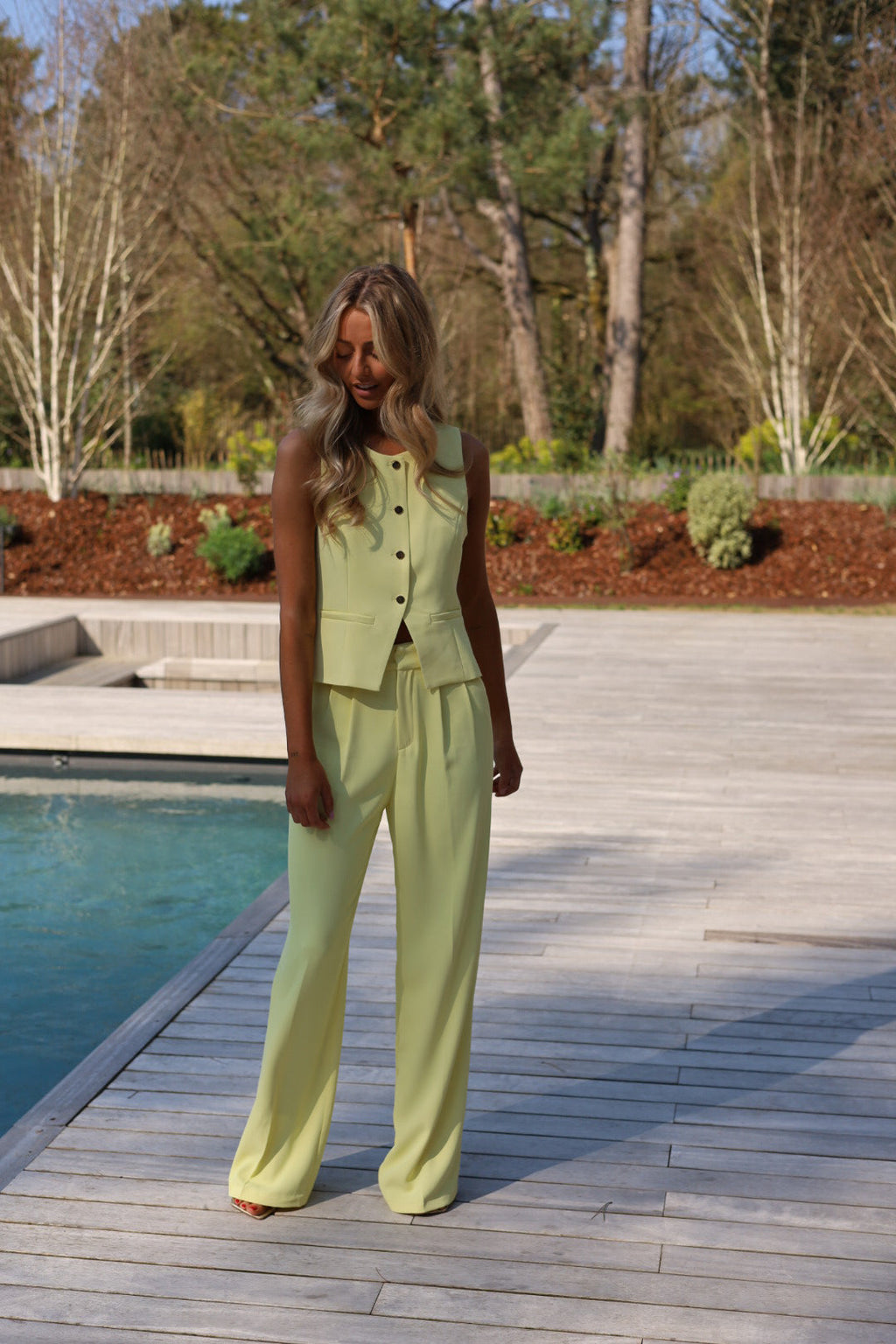 Pantalon Droit Maya - Jaune