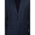 Fursac - Costume En Laine Vierge Bleu Carbone - Bleu Carbone