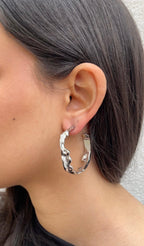 Boucles D'Oreilles Melted Hoops