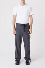 Pantalon Freeport Wide - Dark Grey Melange - Homme