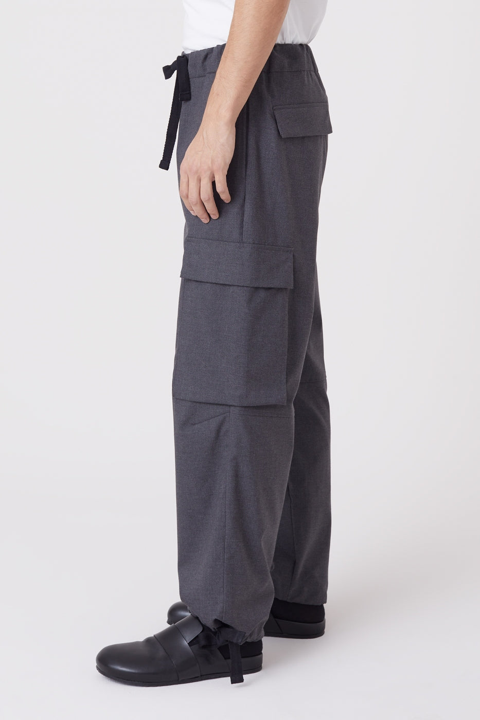 Pantalon Freeport Wide - Dark Grey Melange - Homme