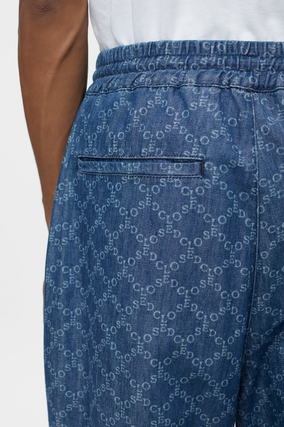 Jeans Track Suit Pants - Mid Blue - Homme