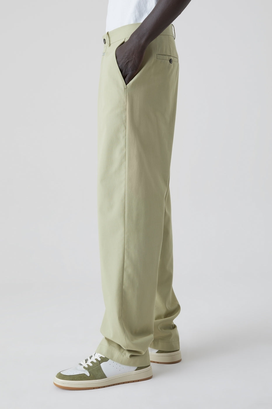 Pantalon Livington Wide - Light Moss Green - Homme