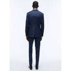 Fursac - Costume En Caviar De Laine Bleu - Bleu - Caviar