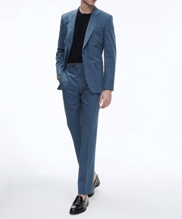 Fursac - Costume En Coton Sablé Bleu Clair