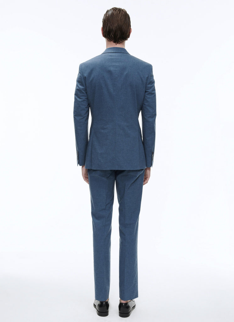 Fursac - Costume En Coton Sablé Bleu Clair