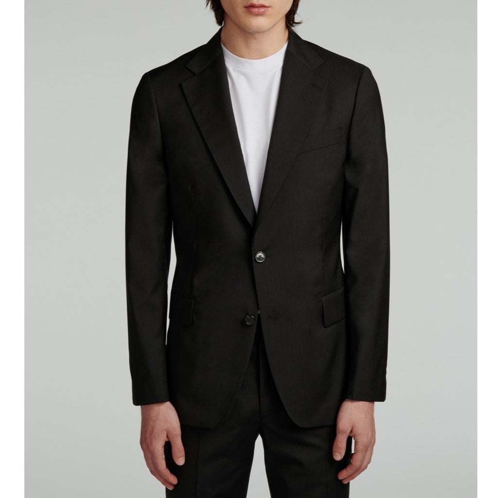 Fursac - Costume En Toile De Laine Noire