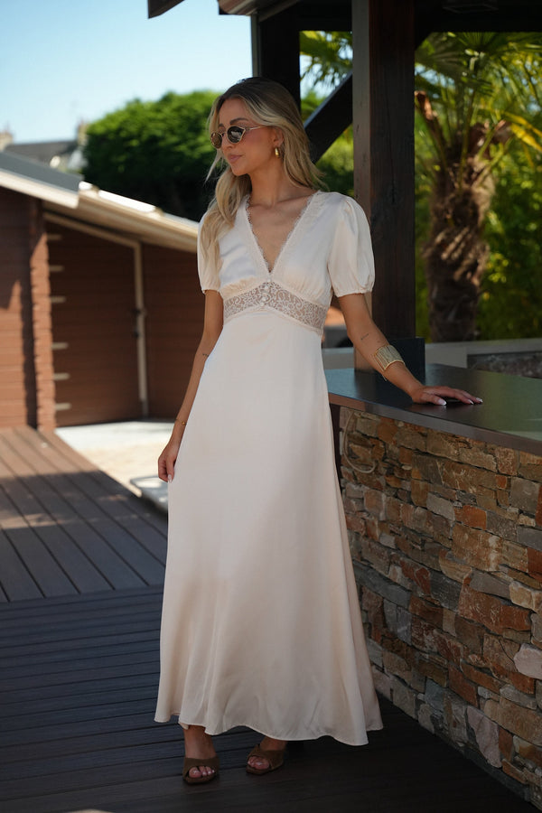 Robe Longue Gulia - Crème