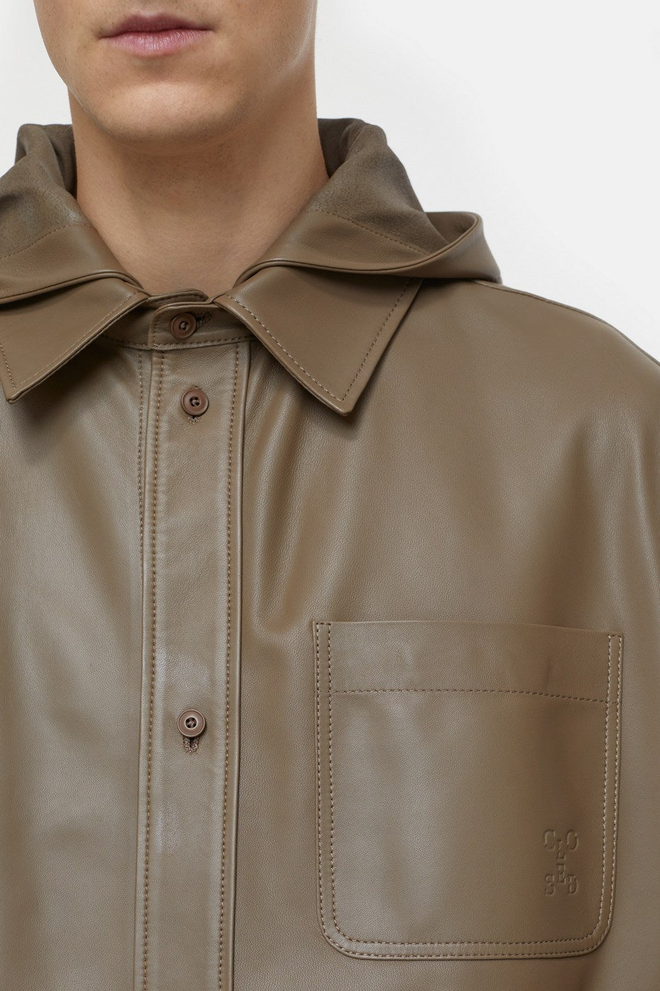 Chemise À Capuche - Teak Wood - Homme