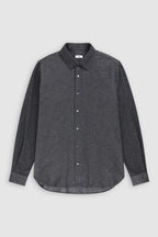 Chemise Basique - Dark Grey Melange - Homme