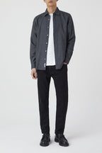 Chemise Basique - Dark Grey Melange - Homme