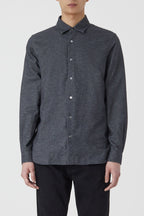 Chemise Basique - Dark Grey Melange - Homme