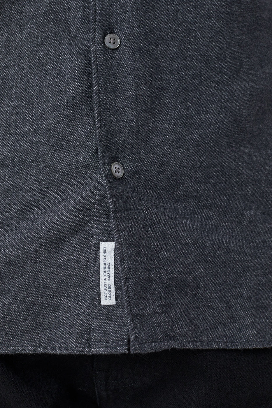 Chemise Basique - Dark Grey Melange - Homme