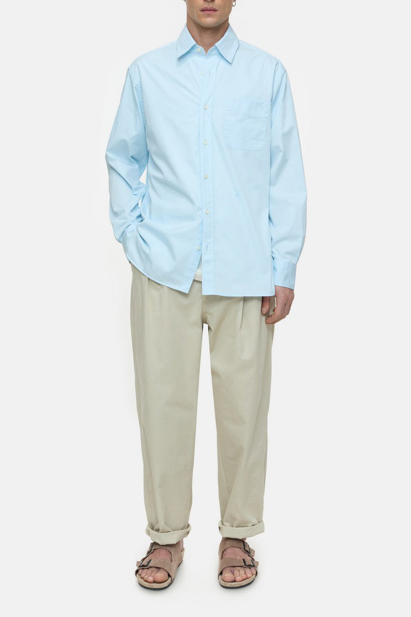 Chemise À Manche Longues - Glint Blue - Homme