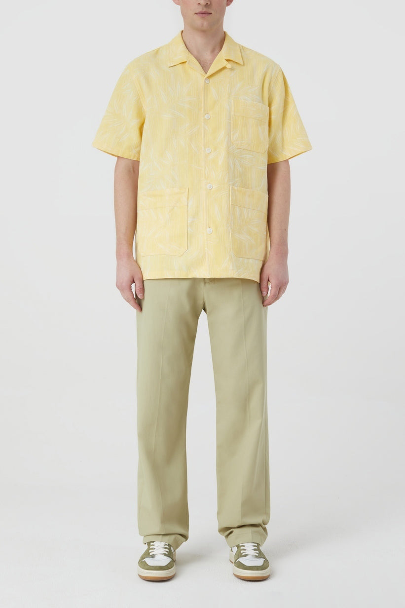 Chemise À Manche Courtes Utilitaire - Yellow Orchid - Homme