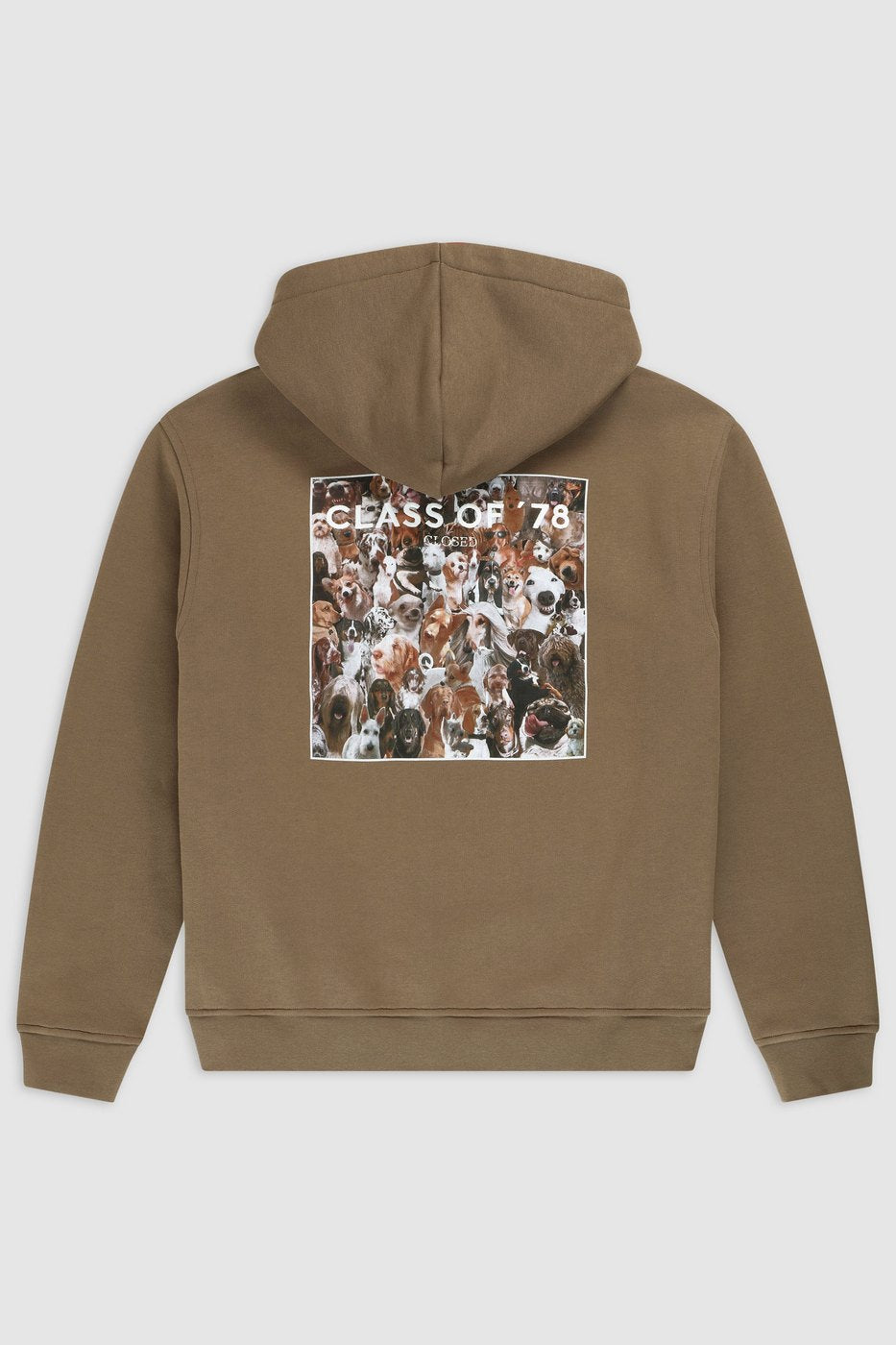T-Shirts Dog Printed Hoodie - Urban Beige - Homme