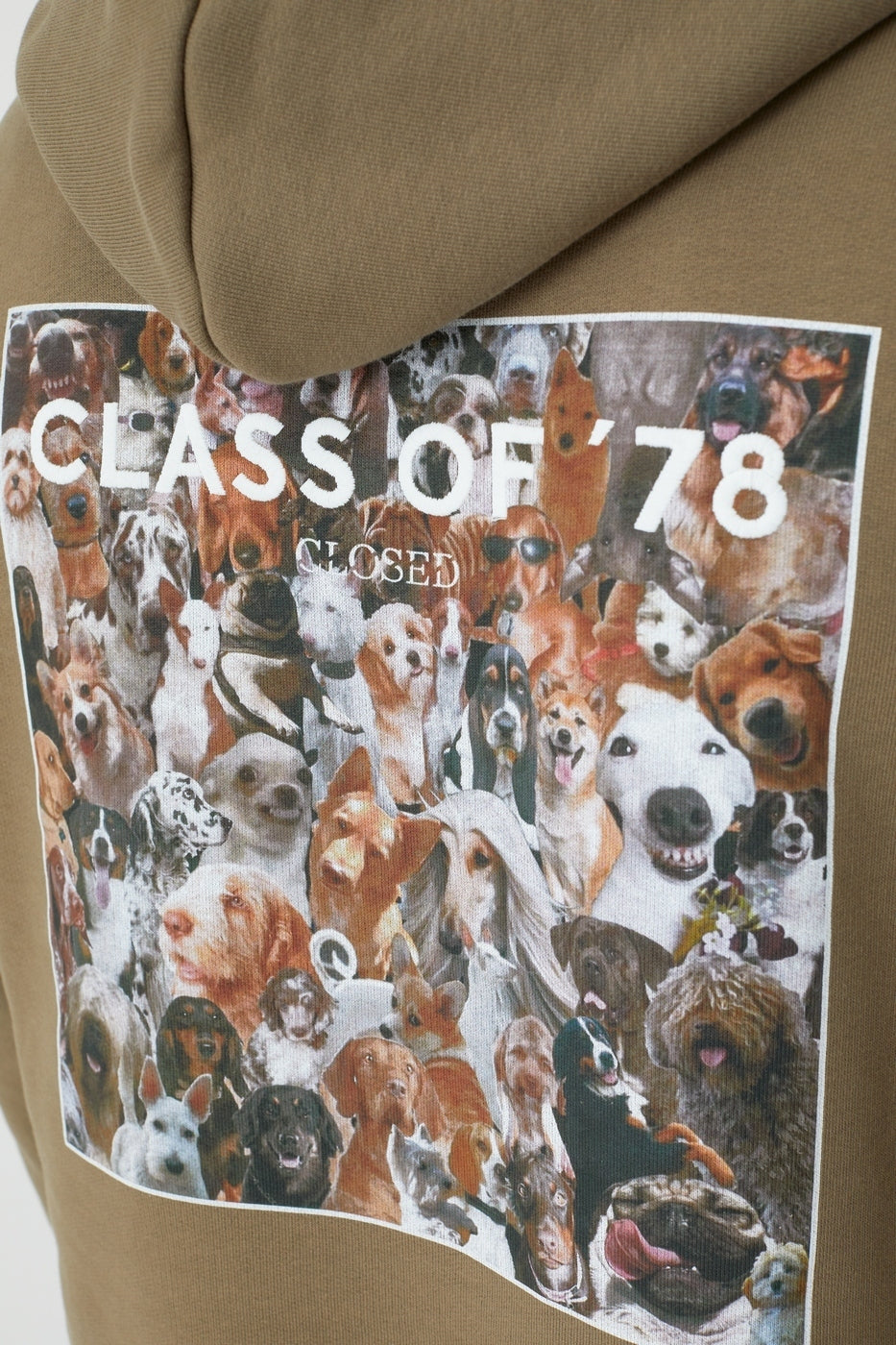 T-Shirts Dog Printed Hoodie - Urban Beige - Homme