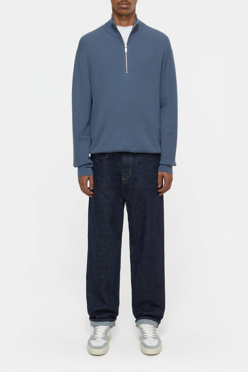 Half Zip Jumper - Industrial Blue - Homme