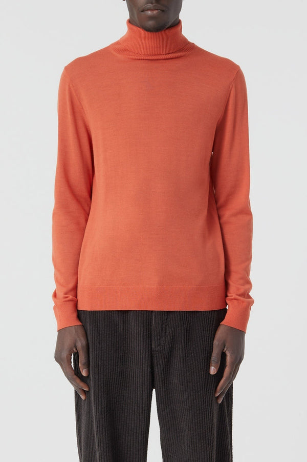 Rollneck Long Sleeve - Ember Red - Homme