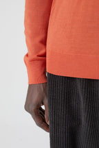 Rollneck Long Sleeve - Ember Red - Homme