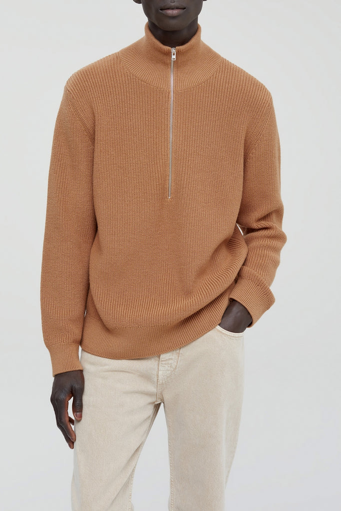 Closed - Pull Zipped Jumper - Wild Honey - Homme