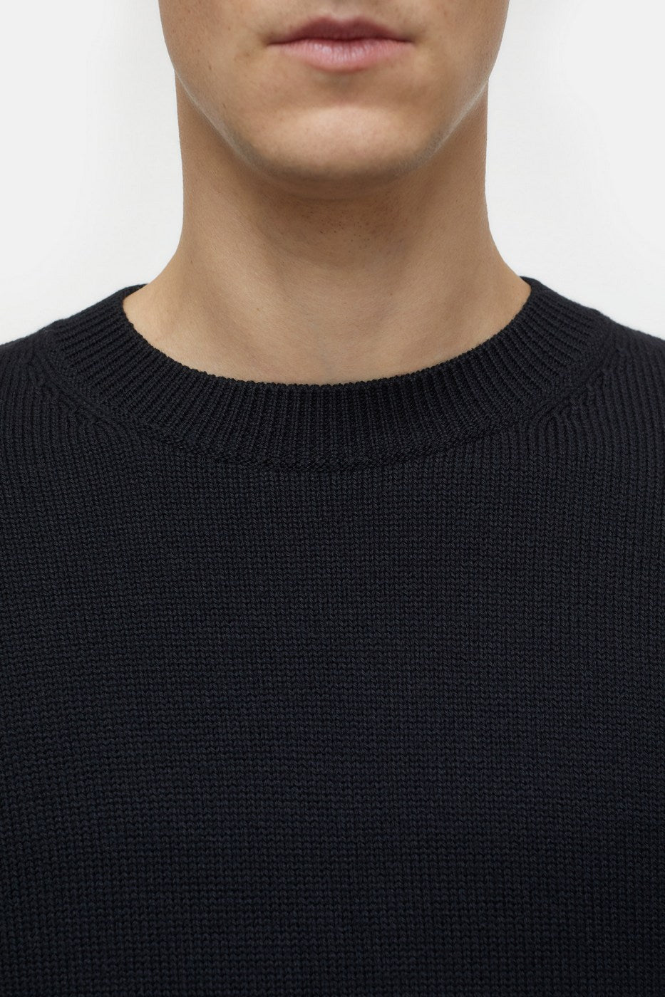 Crewneck Jumper - Black - Homme
