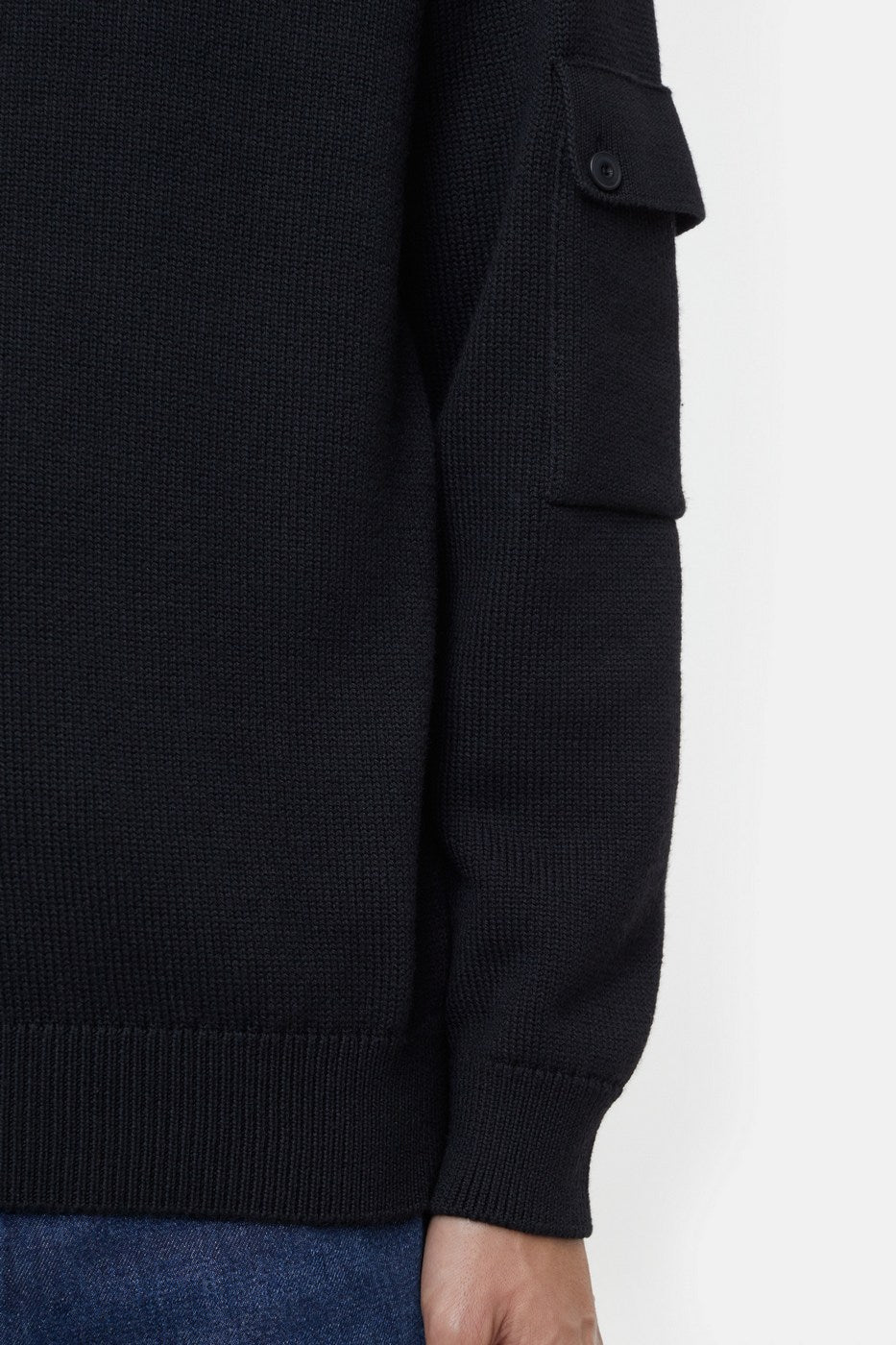 Crewneck Jumper - Black - Homme