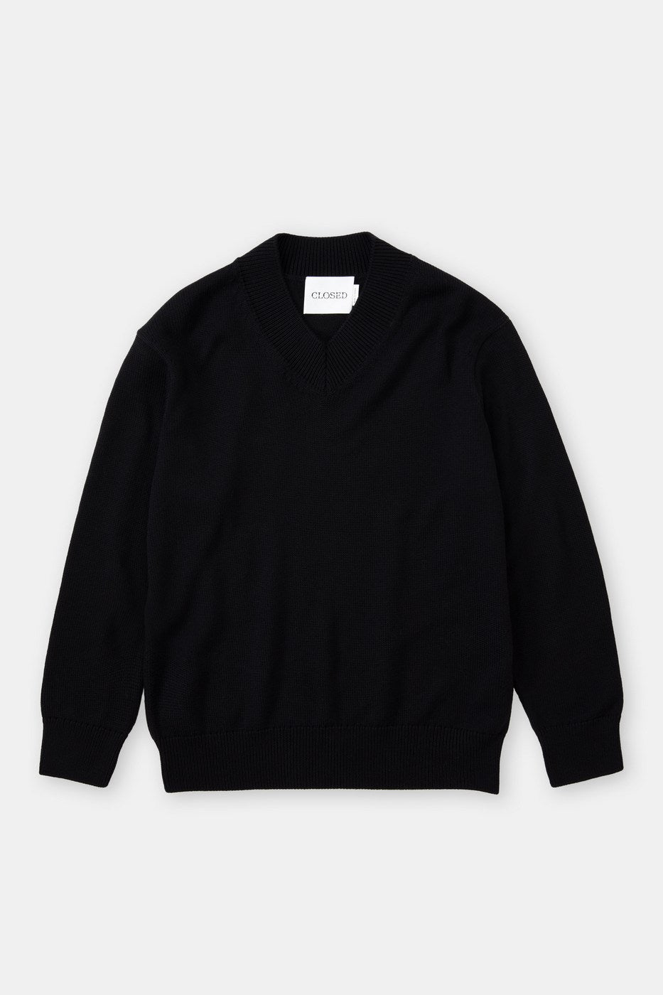 V Neck Jumper - Black - Homme