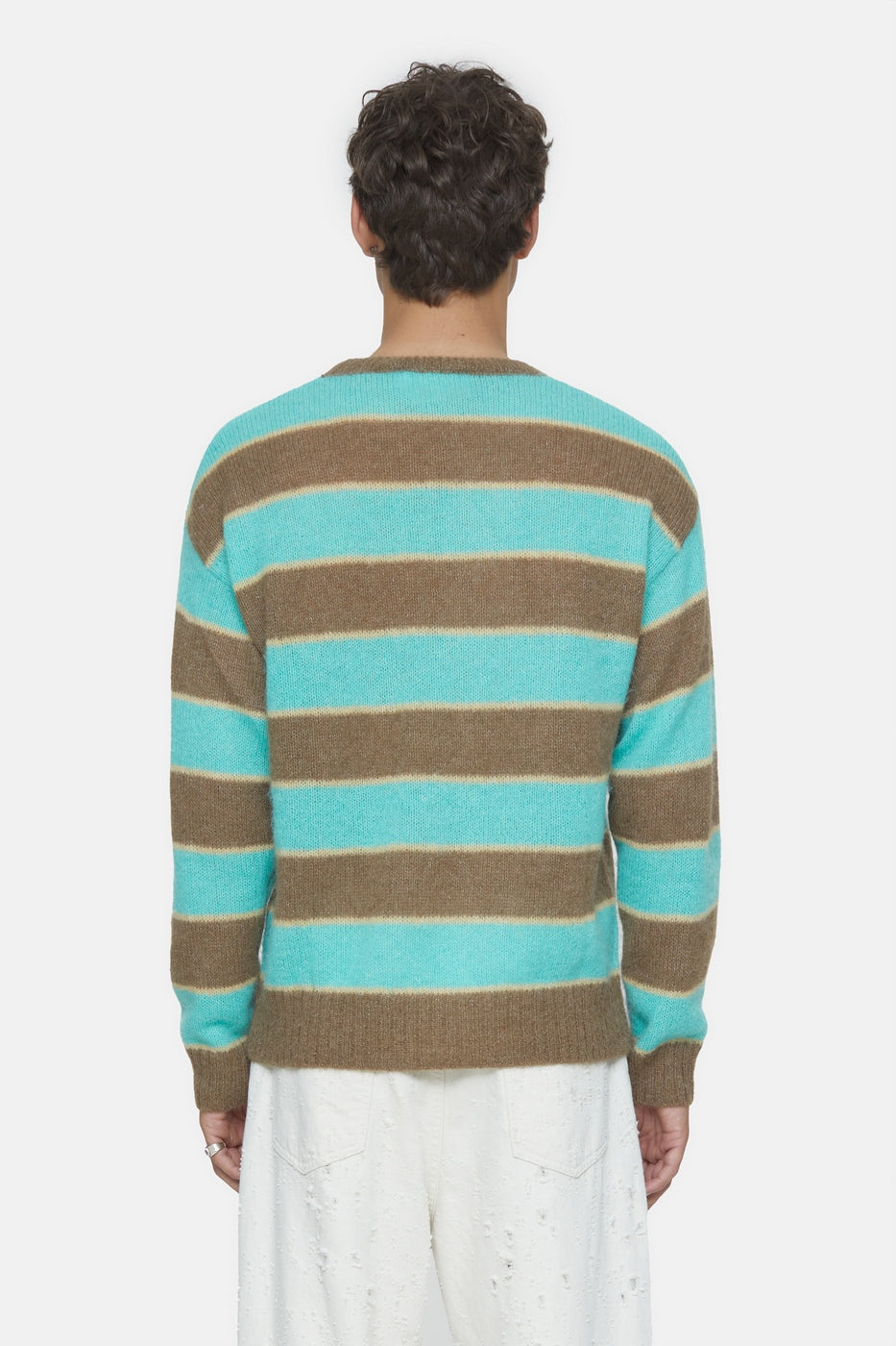Crew Neck Jumper - Glazed Green - Homme