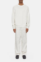 V-Neck Long Sleeve Polo - Vanilla Cream - Homme