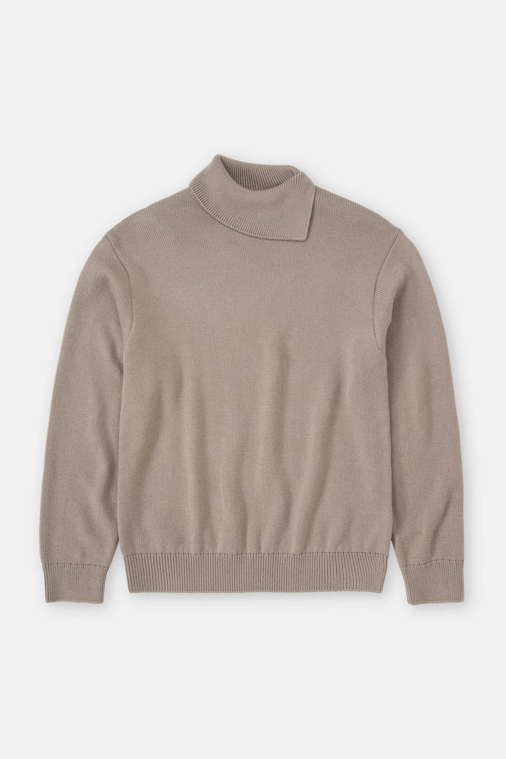 Scarf Collar Jumper - Natural Linen - Homme