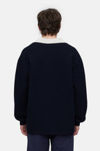 Knit Polo - Dark Night - Homme