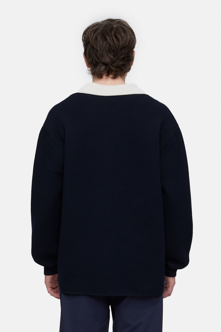 Knit Polo - Dark Night - Homme