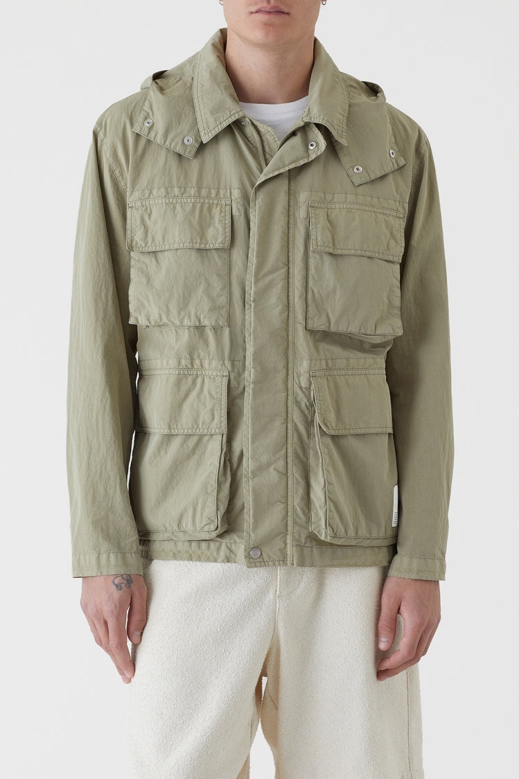Short Parka - Light Moss Green - Homme