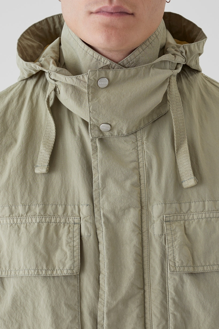 Short Parka - Light Moss Green - Homme