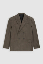 Double Breasted Blazer - Charcoal - Homme
