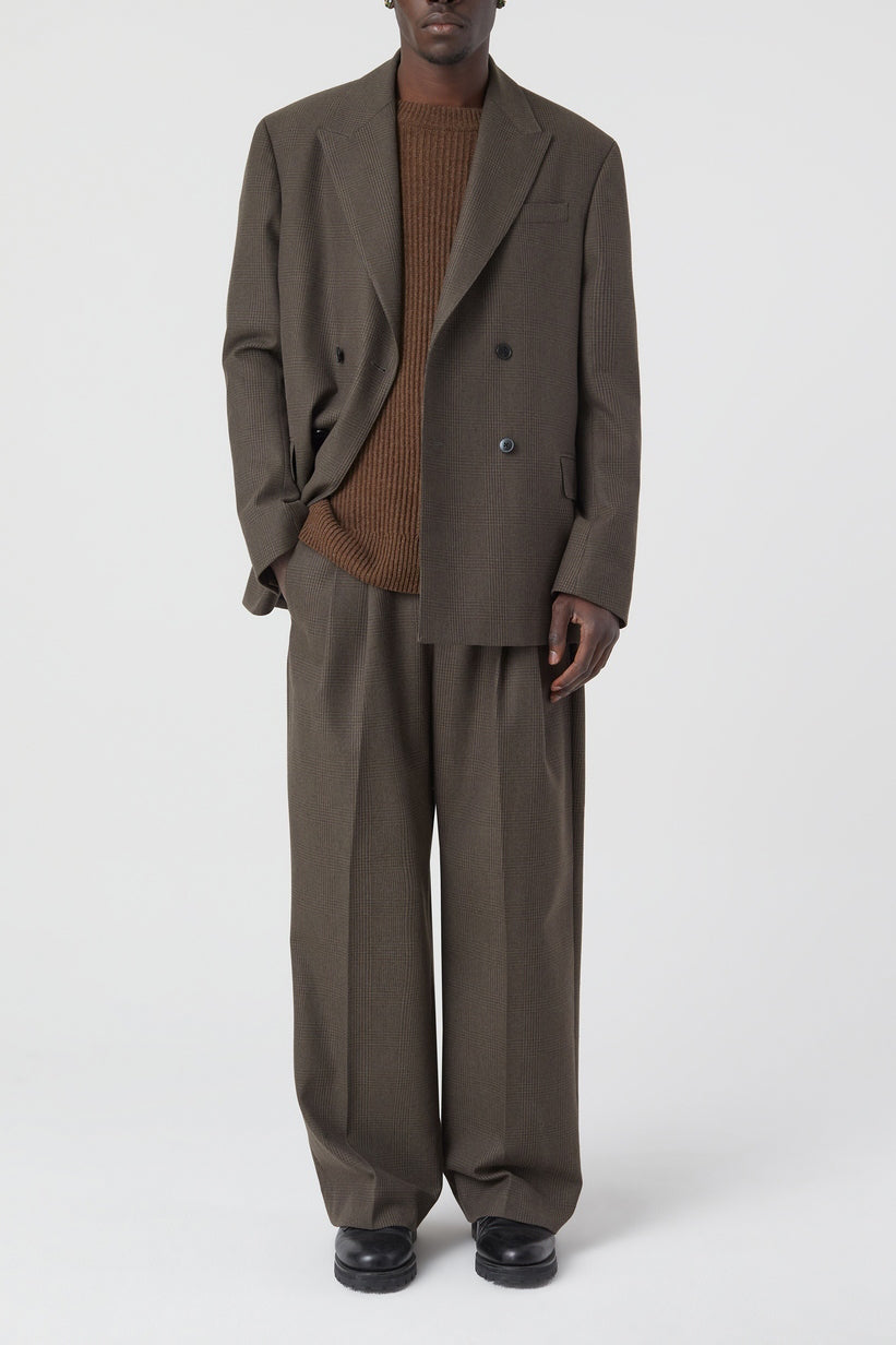 Double Breasted Blazer - Charcoal - Homme