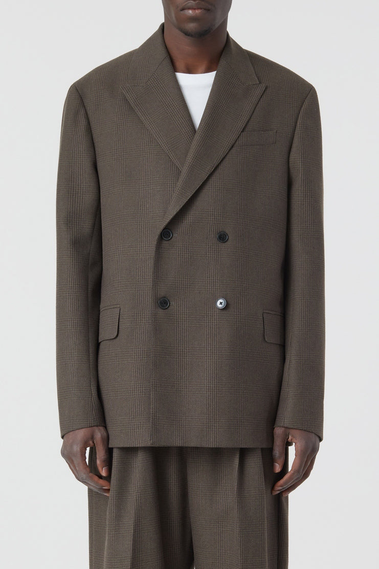 Double Breasted Blazer - Charcoal - Homme