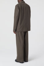 Double Breasted Blazer - Charcoal - Homme
