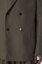 Double Breasted Blazer - Charcoal - Homme