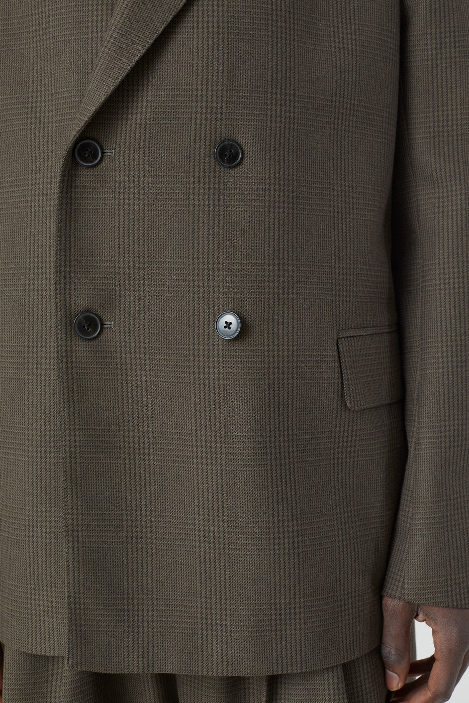 Double Breasted Blazer - Charcoal - Homme
